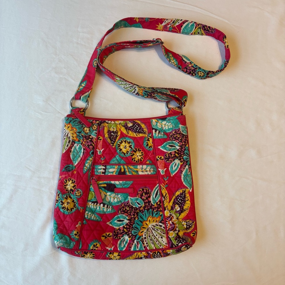Vera Bradley Hipster Crossbody bag in the retired Rumba Floral Pattern